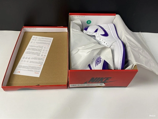 Bmlin Shoes Purple Court Jordan1 CD0461- Retro 3748 EasyMatch 1026